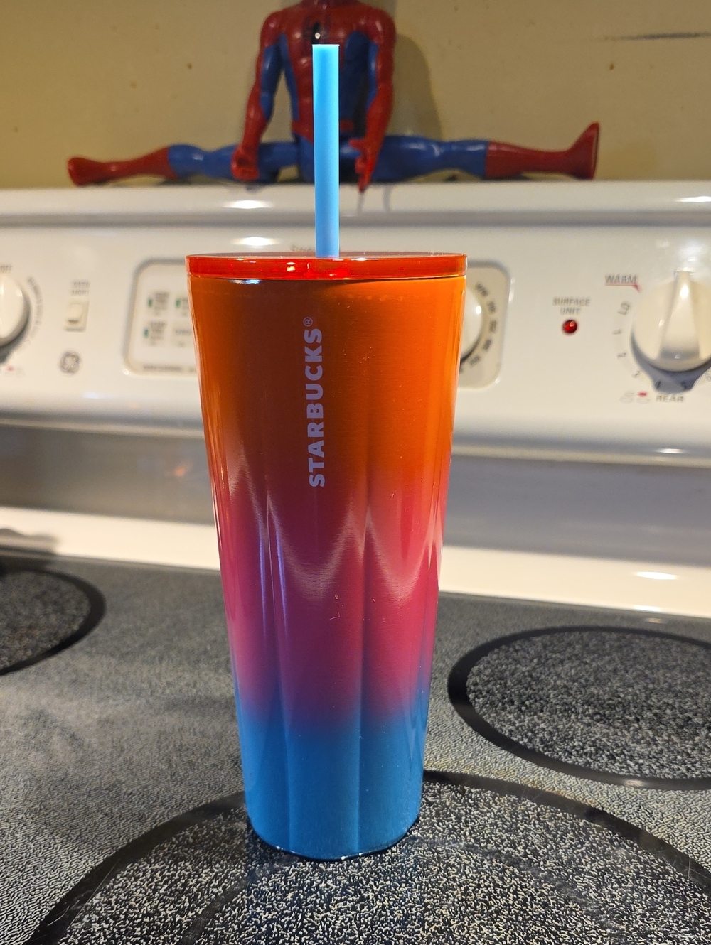 Starbucks Stainless 24oz. Drink Tumbler - Ombre Pink, Orange, Blue Heat